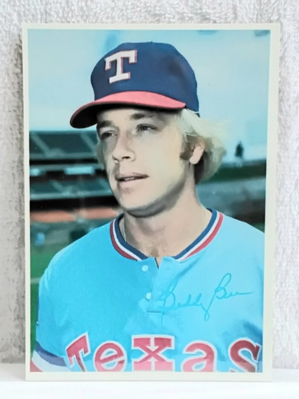 3/$25 VG/E 1980 Topps 5" x 7" Buddy Bell Jumbo MLB Signature Card 47!!